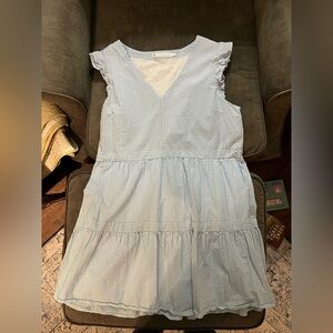 Southern Tide Light Blue Striped Midi Dress